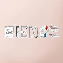 Science věda nápis