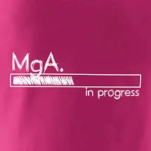 In progress titul MgA.  magistr / magistra umění