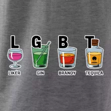 LGBT -  Likér, Gin, Brandy, Tequila
