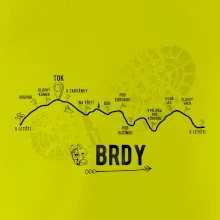 Profil kopců - Brdy