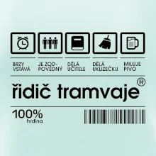 Čárový kód Řidič tramvaje