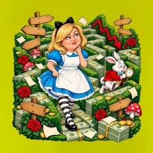 Alenka v říši dluhů finanční bludiště