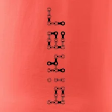 Biker nápis na výšku řetěz