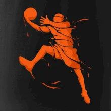 Basketball player splash