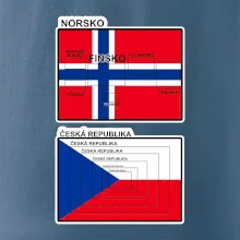 Norská a česká vlajka