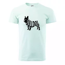 Bulldog  nápis v těle