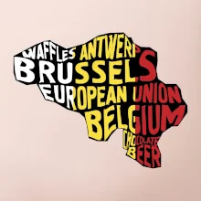 Mapy - názvy měst - Belgie