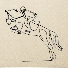 Jízda na koni jedním tahem