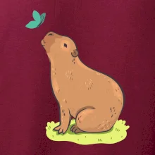 Kapybara a motýlek