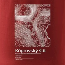 Kôprovský štít - vrstevnice v obdélníku