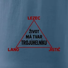 Lezec lano jistič životní trojúhelník