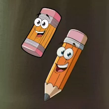 Parové triko - Tužka a guma