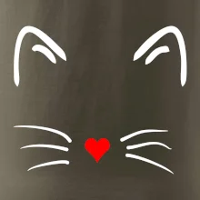 Kočka - srdce místo nosu