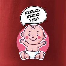 Nechce někdo ven - Triko pro porodní asistentku