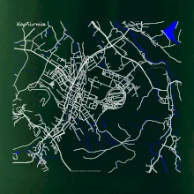 Kopřivnice - Mapa s vodními toky