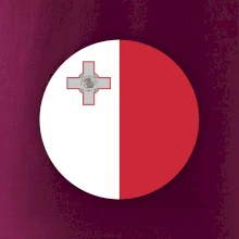 Vlajka Malta kulatá na prso