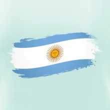 Argentina vlajka okousaná