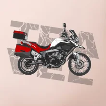 Cestovní enduro červená