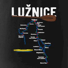 Mapa řeky Lužnice