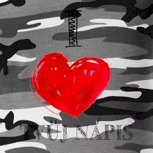 I love malované srdce - vlastní nápis