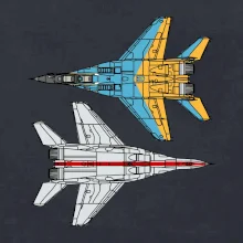 Mig 29 Fulcrum ze spoda a ze zhora