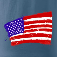 Americká vlajka ohnutá