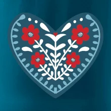 Folklor - srdce modré plné