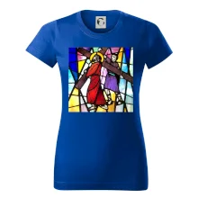 Vitráž - Ježíš a kříž