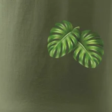 Monstera listy na prsu