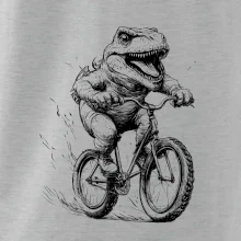 Naštvaný Dinosaurus na kole