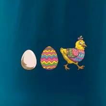 Evoluce vajíčka - velikonoce - slepice