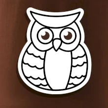 Sova kreslená na prsu