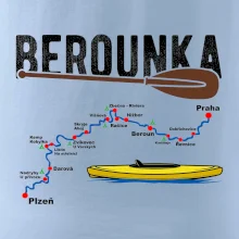 Mapa řeky Berounky