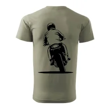 Motorkář na zádech - silnice