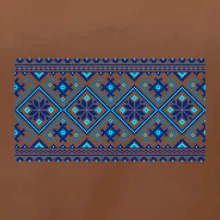 Ukrajinský vzor - modrý