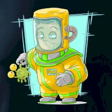 Vesmírný voják tyrkysový