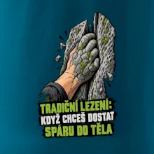 Tradiční lezení se spárou v těle
