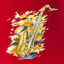 Saxofon malovaný