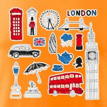 Velká Británie - kreslené ikonky