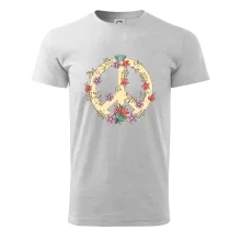 Peace symbol pískový