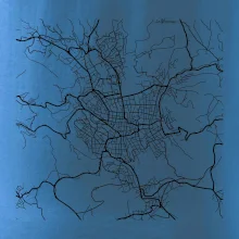 Mapy měst černobílé Jablonec nad Nisou