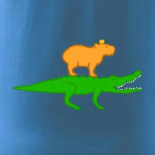 Kapybara na krokodýlovi (Moňas)