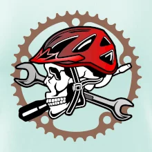 Lebka biker opravář