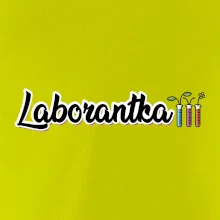 Laborantka a zkumavky