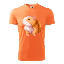 Morče - kreslené, bílo oranžové