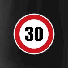 Dopravní značka - omezení rychlosti 30