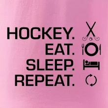 Pozemní hokej eat sleep repeat