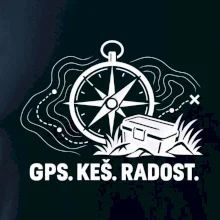 Kompas s krabičkou GPS keš radost
