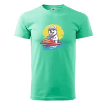 Husky na vodním skútru