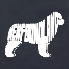 Novofundlandský pes - nápis v tělě